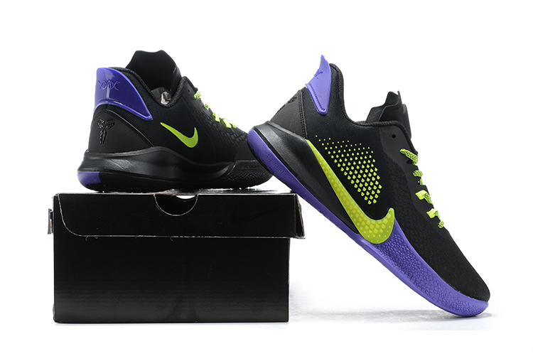 New Men Nike Mamba Focus EP Black Purple Green Basketball Shoes
